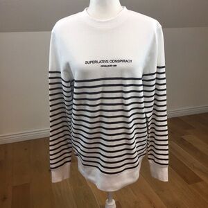 WESC Sweden Miles Yarn Dye Stipe Sweatshirt